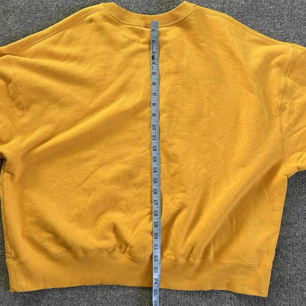 Jordan Sweatshirt Mens XL Yellow Air‎ Jordan Oversized Crewneck Pullover Vintage